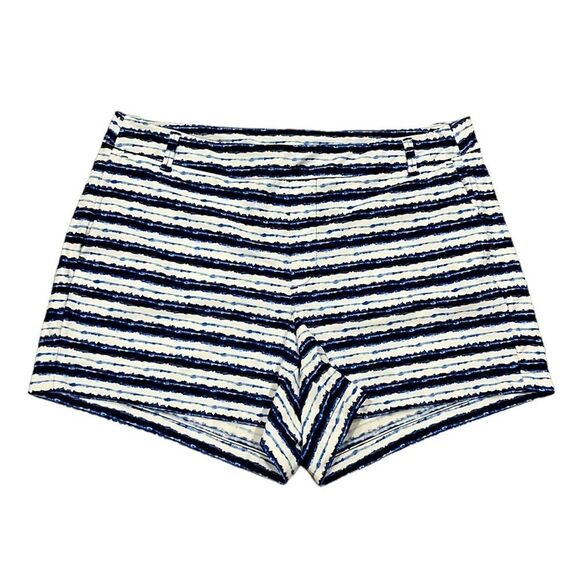 Spanx sunshine shorts in blue painted stripe 4”size XL - Picture 2 of 8